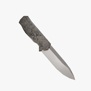 3D model 3D LowPoly Simple Classic Knife