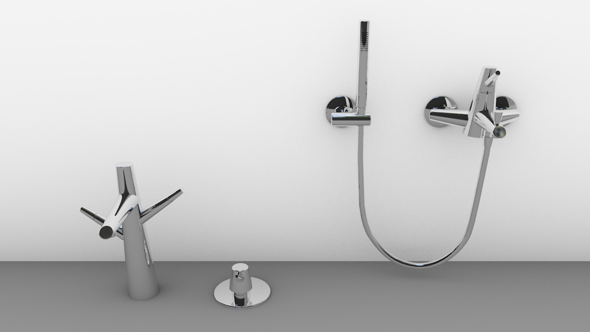 tree faucet 3d c4d