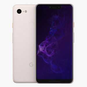 Gold Pixel 3XL Smartphone 3D Model