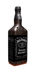 3d jack whiskey bottle