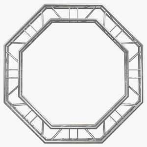 Octagon Truss Modular Stage Structure 3D model