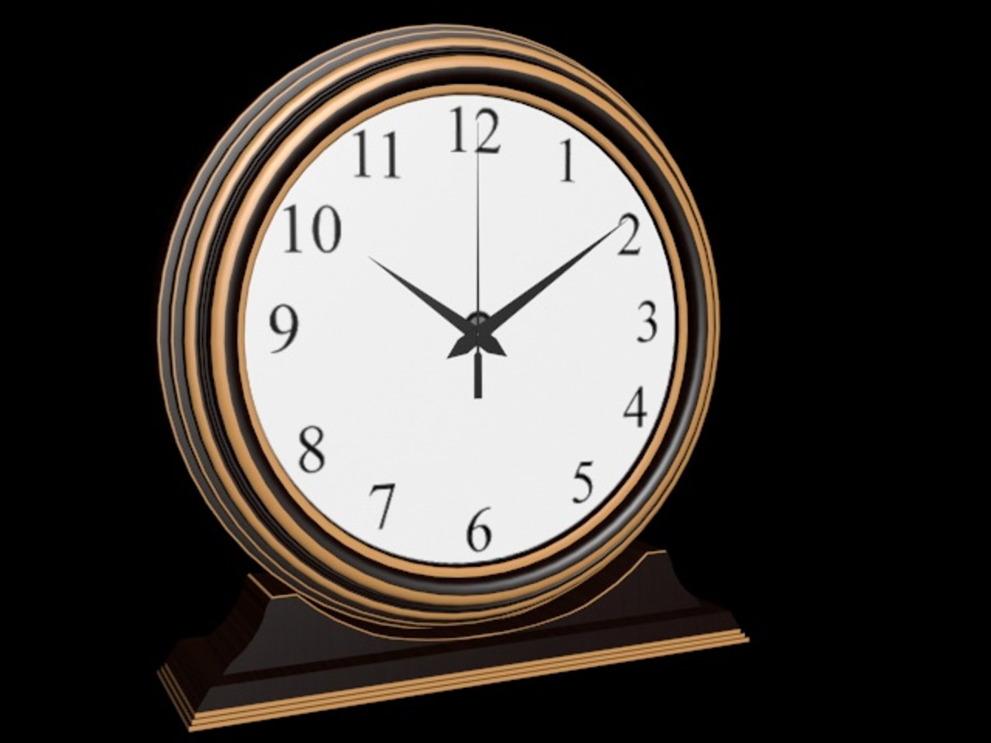 Table Clock 3D - TurboSquid 1330058