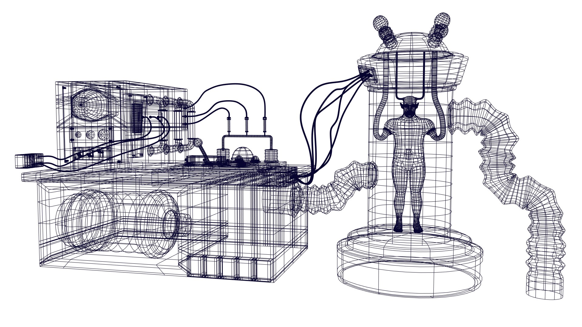 3D Model Container Machine Test Tube - TurboSquid 2120729