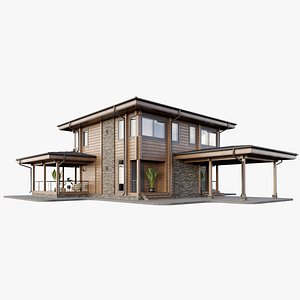 Wooden Cottage House 3
