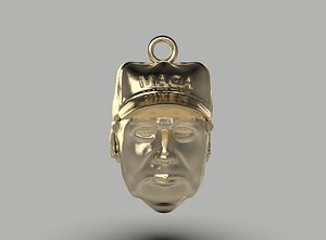 Donald Trump Portrait Wall Relief 3D Print Model