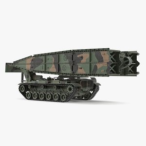 Armored Bridge M60A1 AVLB Camo 3D model
