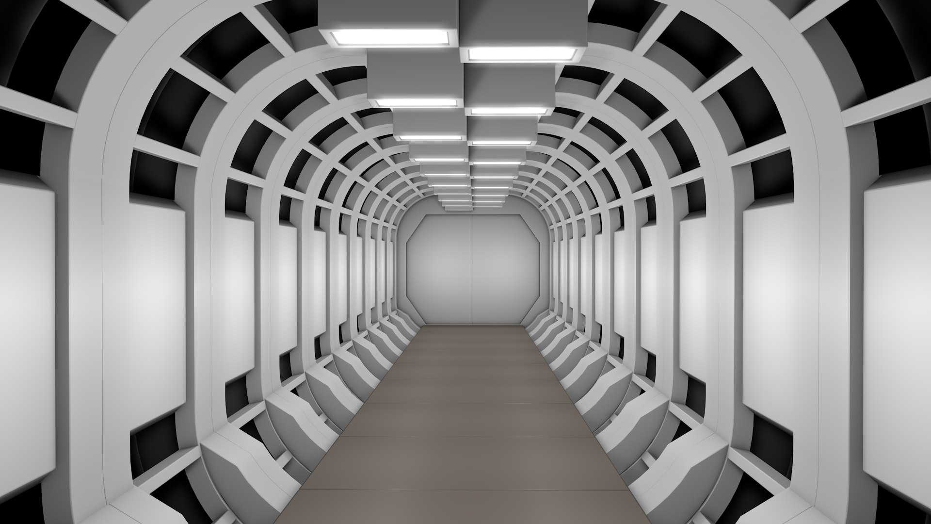 3D Sci Fi Corridor C4D - TurboSquid 2517163