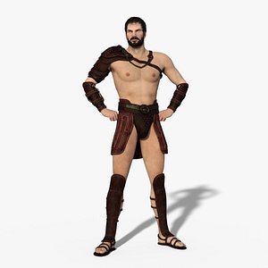 Hercules Rigged Animated Low-poly 3D