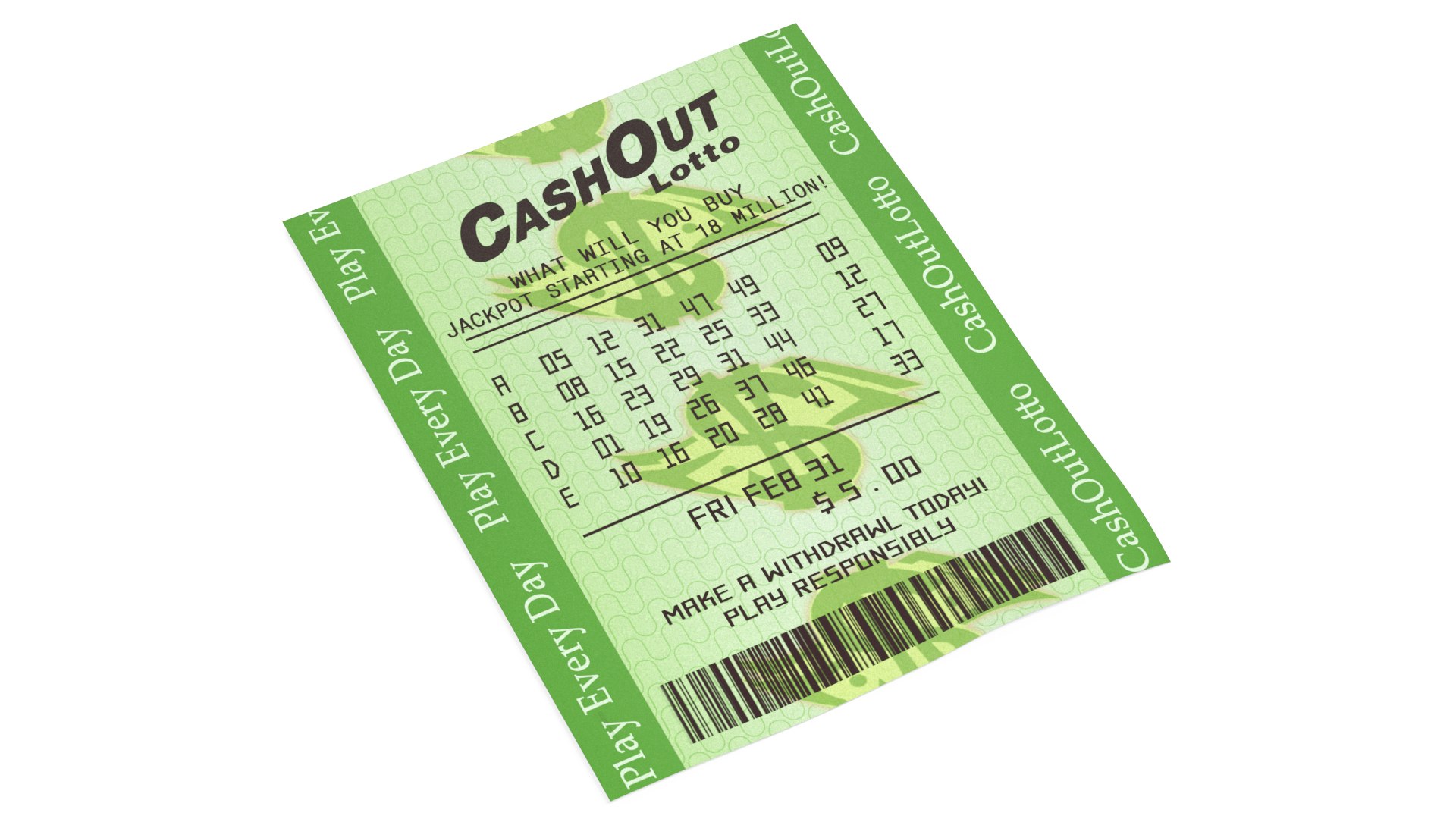 Lottery Tickets Collection 3D https://p.turbosquid.com/ts-thumb/s7/ruScHY/Fm/lotteryticketscollectionvray3dmodel018/jpg/1677639337/1920x1080/fit_q87/51c34ab738fb85922dba776dd03edabd584b8554/lotteryticketscollectionvray3dmodel018.jpg