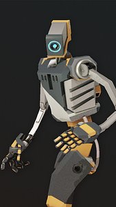 3D model Sci-fi robot