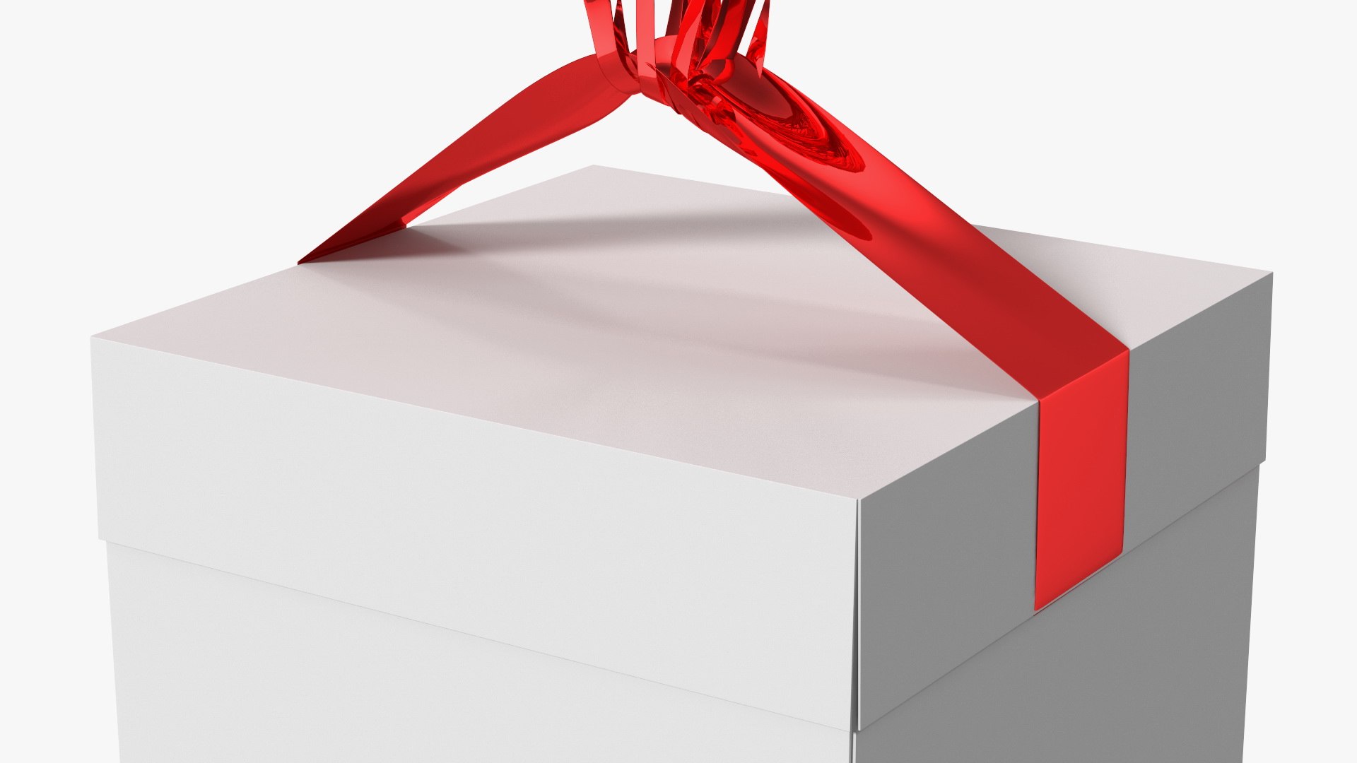 Heart Shaped Red Balloons Tied To Gift Box Model - TurboSquid 1814918