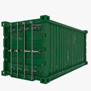 Cargo Container Green PBR Textures
