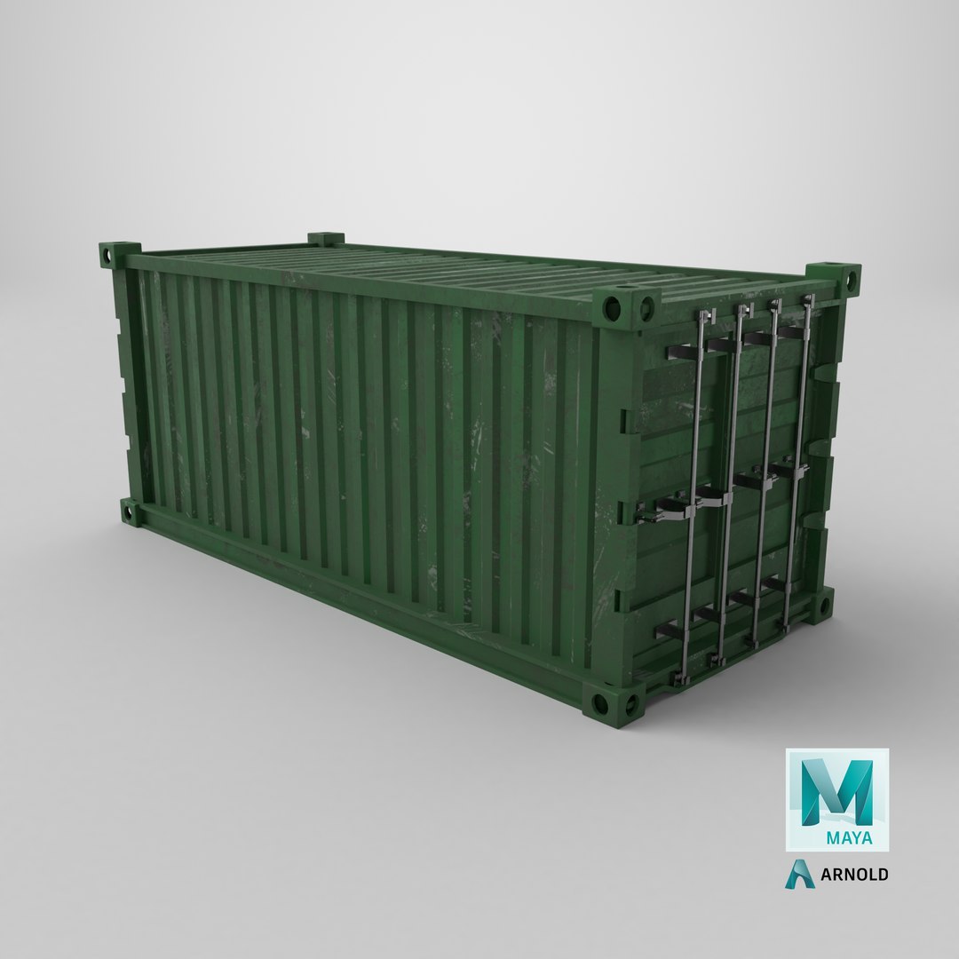 3D Cargo Container Green PBR Textures https://p.turbosquid.com/ts-thumb/s8/1lvjMb/IG/stemcell_maya_arnold_render/png/1732118391/1920x1080/fit_q87/cd2868e27155ff33a970f41fea66417c667506f0/stemcell_maya_arnold_render.jpg