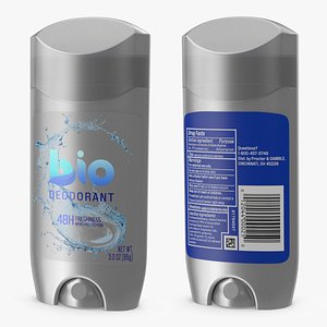 3D antiperspirant deodorant odor solid model