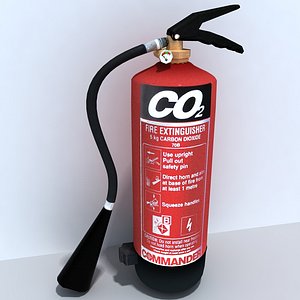 co2 extinguisher 3d model