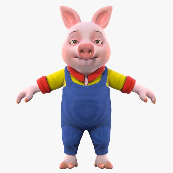 Cartoon Pig 3D - TurboSquid 1911095