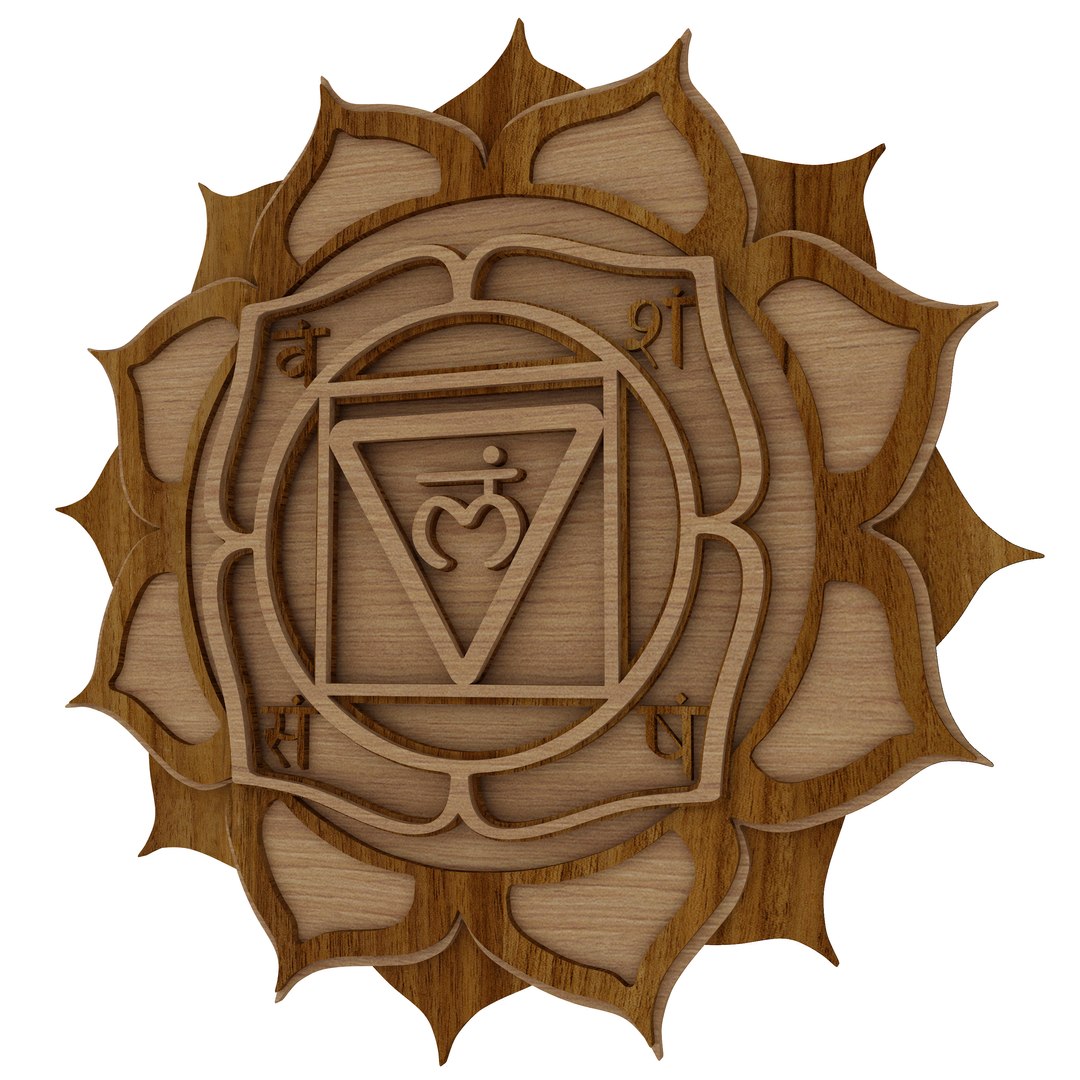 3D Root Chakra Multilayer Cnc Cut And 3d Printable Wall Decor Model ...