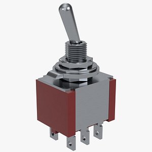 3D model Double pole double throw switch