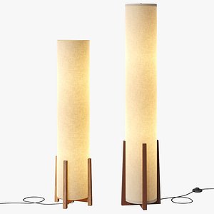 3D Four finger and Parker floor lamps