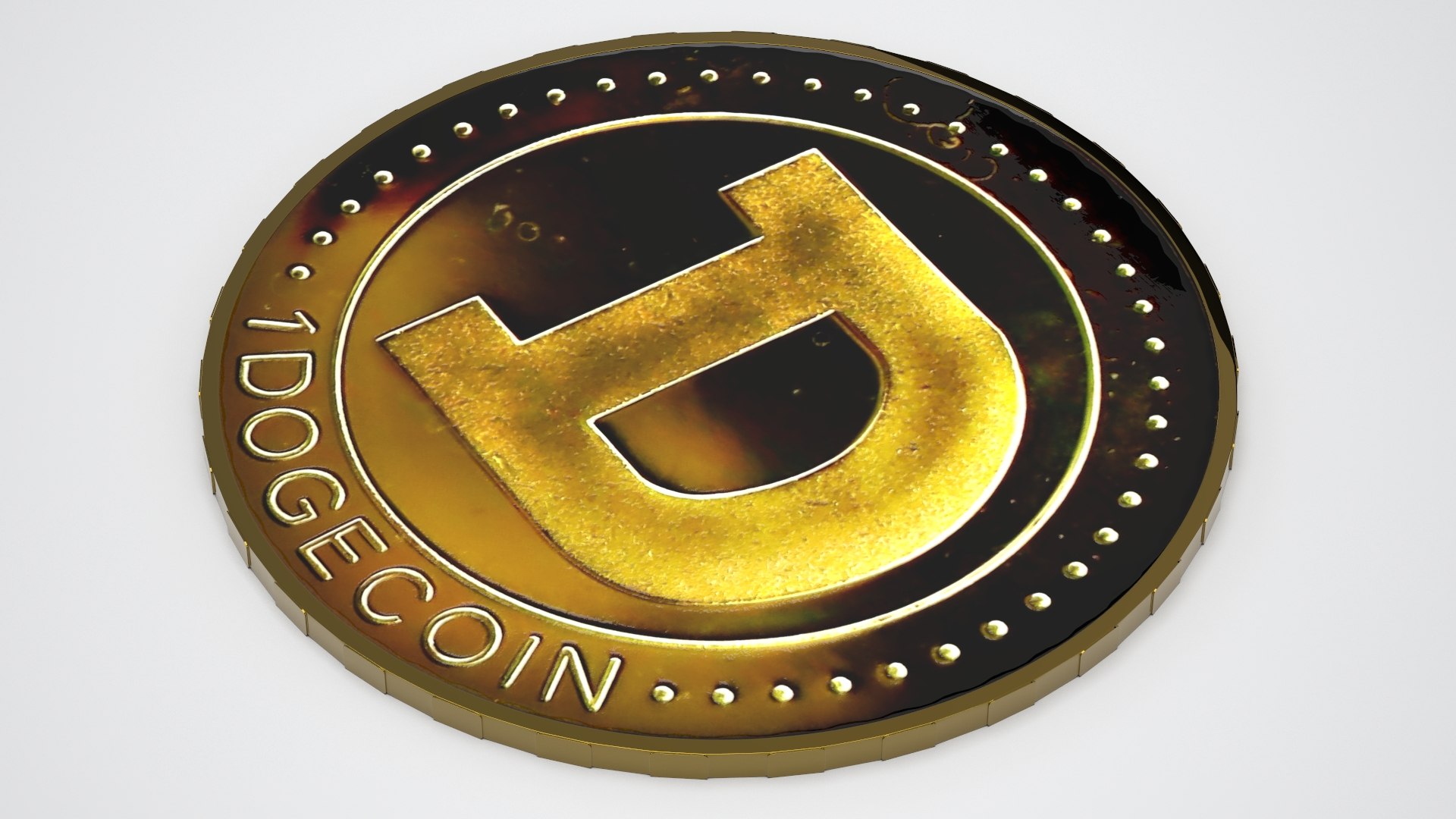 Doge Coin Model - TurboSquid 2385005
