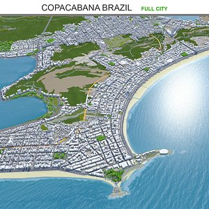 Copacabana Brazil 3D