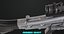 Machine Gun 08 Silver Todas as texturas PBR Unity UE