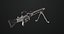 Machine Gun 08 Silver Todas as texturas PBR Unity UE