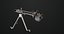 Machine Gun 08 Silver Todas as texturas PBR Unity UE