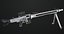 Machine Gun 08 Silver Todas as texturas PBR Unity UE