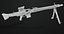 Machine Gun 08 Silver Todas as texturas PBR Unity UE