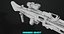 Machine Gun 08 Silver Todas as texturas PBR Unity UE