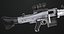 Machine Gun 08 Silver Todas as texturas PBR Unity UE