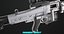 Machine Gun 08 Silver Todas as texturas PBR Unity UE