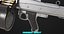 Machine Gun 08 Silver Todas as texturas PBR Unity UE