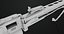Machine Gun 08 Silver Todas as texturas PBR Unity UE