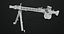 Machine Gun 08 Silver Todas as texturas PBR Unity UE