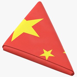 3D flag folded triangle china