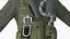 Military Pilot Flight Suit with Helmet Green