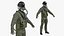 Military Pilot Flight Suit with Helmet Green