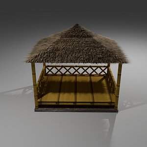 3D Bamboo Gazebo model