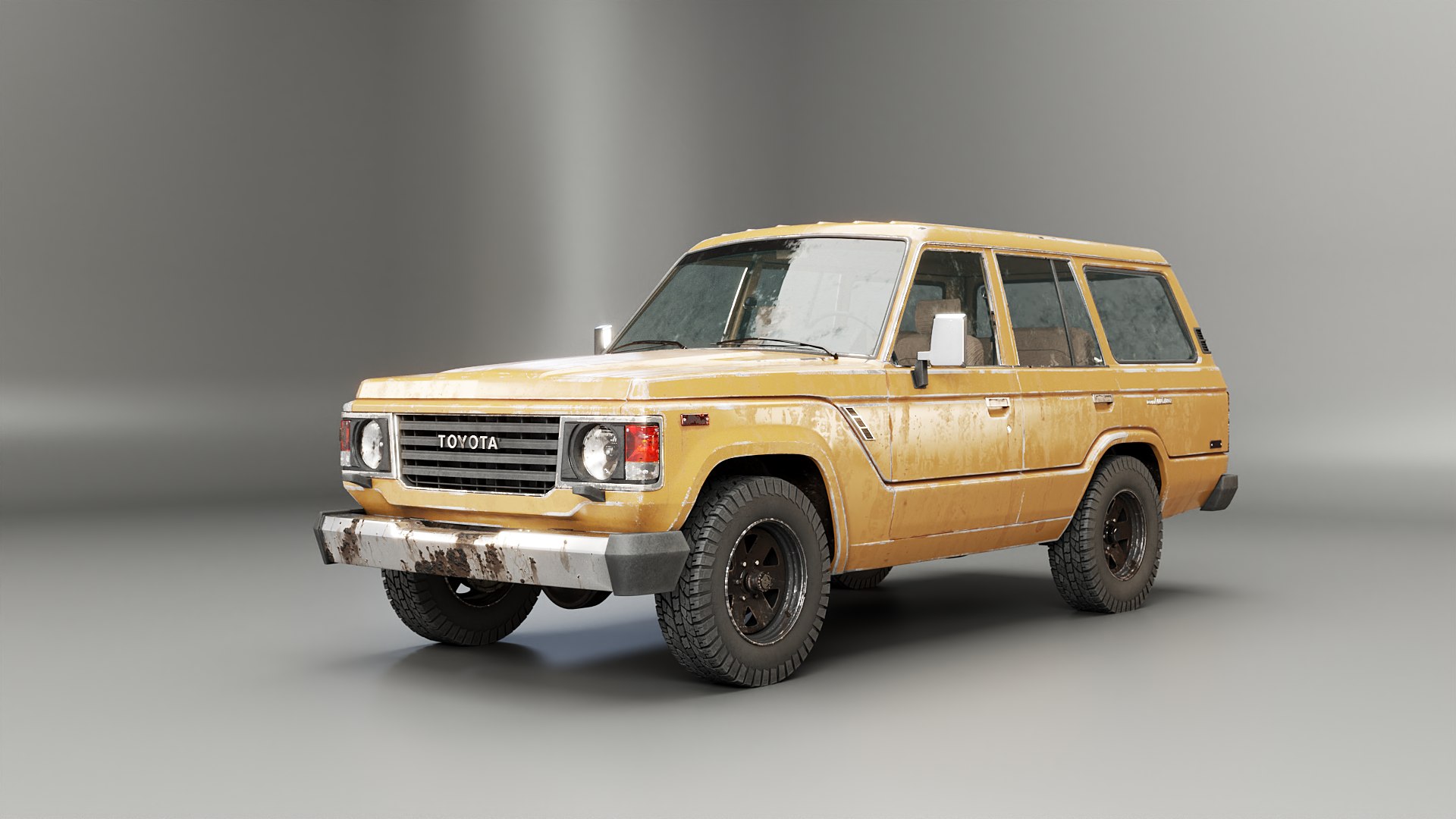 3D Toyota Land Cruiser J60 1980-1990 Aged And Rusted - TurboSquid 2407604