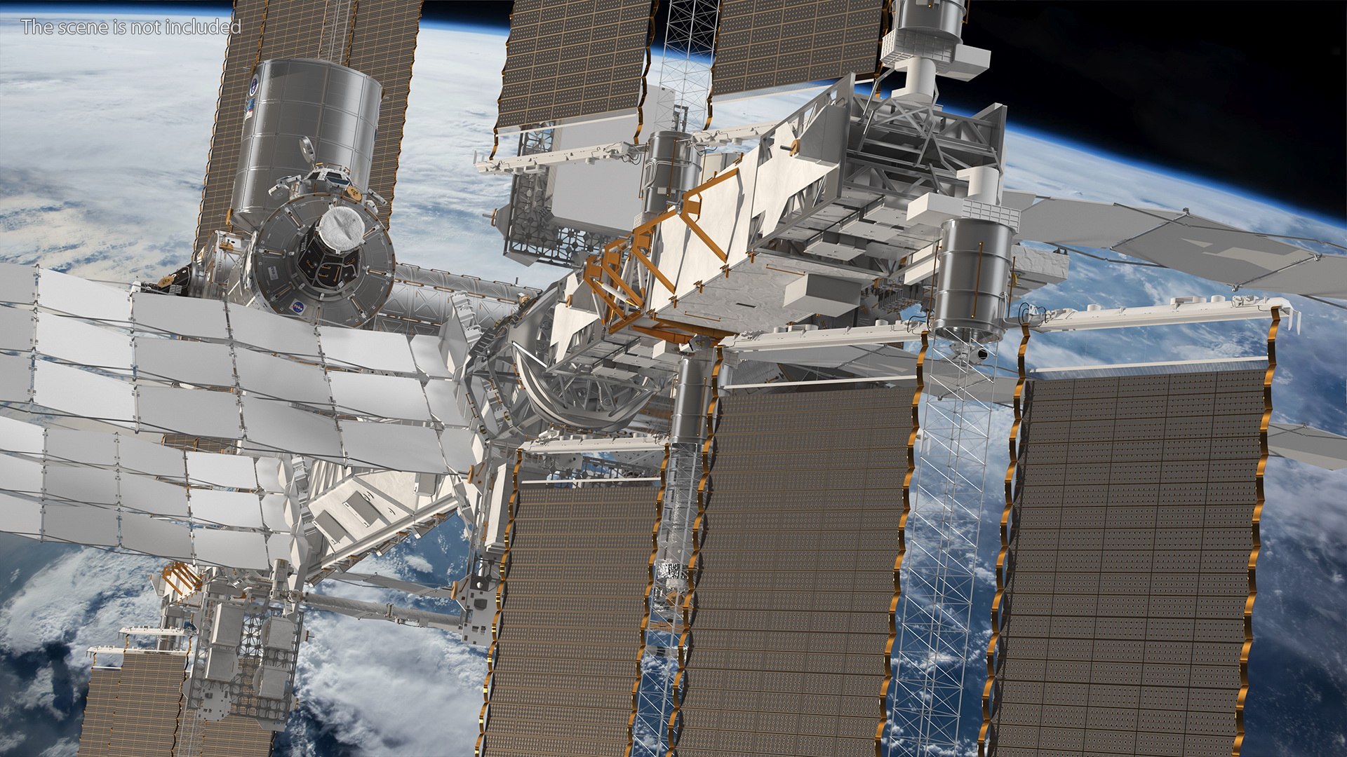 International Space Station Habitable Artificial Satellite 3D https://p.turbosquid.com/ts-thumb/s8/WhTYLi/g9/internationalspacestationhabitableartificialsatellite3dmodel014/jpg/1644500438/1920x1080/fit_q87/d7bff2fd067e1f07dd772752436a74b1d618280c/internationalspacestationhabitableartificialsatellite3dmodel014.jpg
