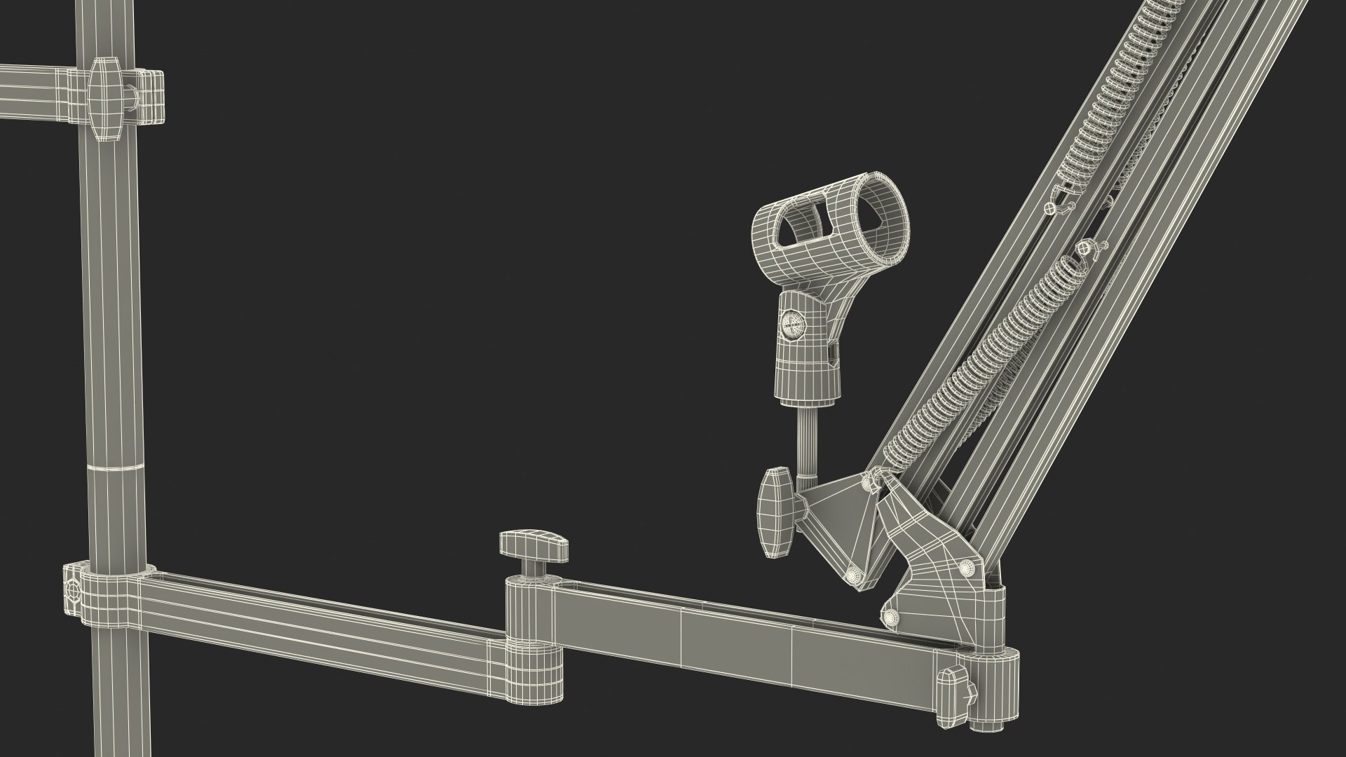 Multifunction Boom Arm Desk Mount Stand 3D model TurboSquid 1993708