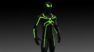 3D model SpiderMan Stealth Suit