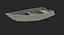 Small Aluminum Fishing Boat 3D Model