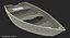 Small Aluminum Fishing Boat 3D Model