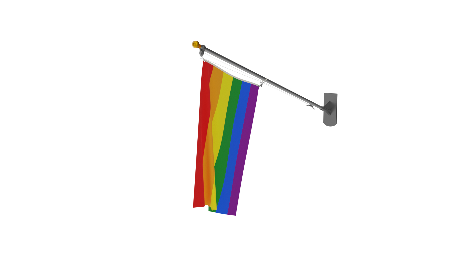 3D Wall Flag LGBT T2 Model - TurboSquid 2221547