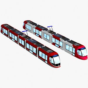 3D model urbos 3 tram in canberra and sydney liveries