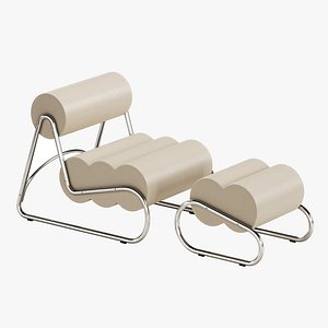3D Fave Chair And Footstool By NORR11 model