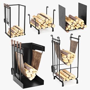 Fireplace Accessories set 3D